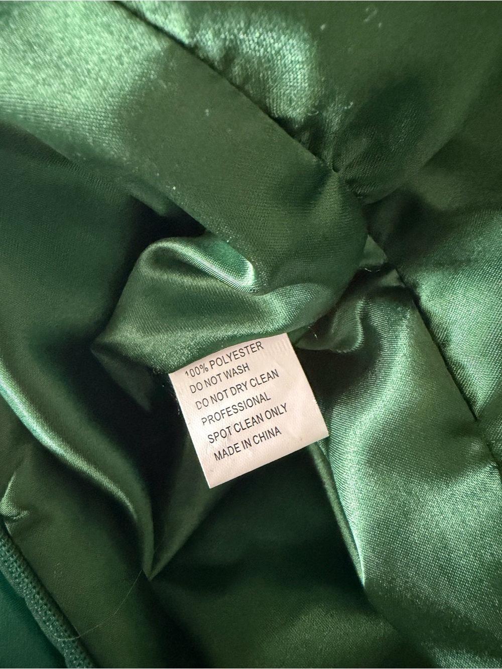 Mac Duggal Emerald Green Ruffle Shoulder V-Neck Chiffon Gown Size 12 - Picture 8 of 10